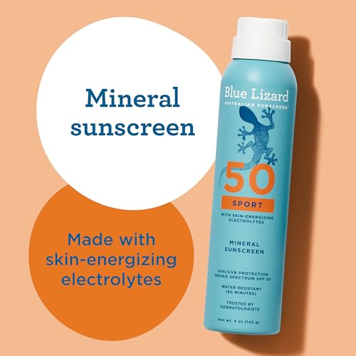 Blue Lizard Mineral Sunscreen Spray SPF 50+ Water-Resistant Vegan 2-Pack