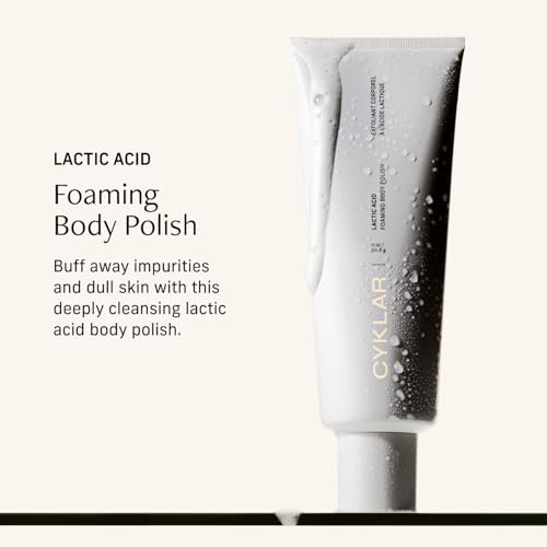 CYKLAR Lactic Acid Body Polish with AHAs & Volcanic Pumice - Fragrance-Free, 11 fl oz