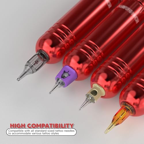Wireless Tattoo Gun Kit with 10 Ink, 20 Needles & Dual Batteries