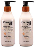 Coconut Oil Curl Cream 8.5oz Pack of 2 - Defines & Enhances Curls, Frizz Control