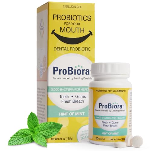 ProBiora Oral Probiotics for Teeth and Gums - Mint, 30 Tablets