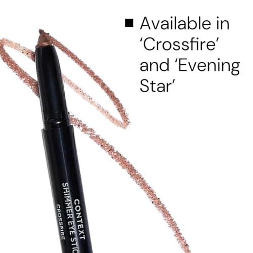 CONTEXT SKIN Shimmer Eye Stick - Crossfire | Creamy, Pigmented Copper | Eye Shadow Sticks for Effortless & Durable Wear | Radiant Application for Gorgeous Day & Night Looks | Easy-to-Apply