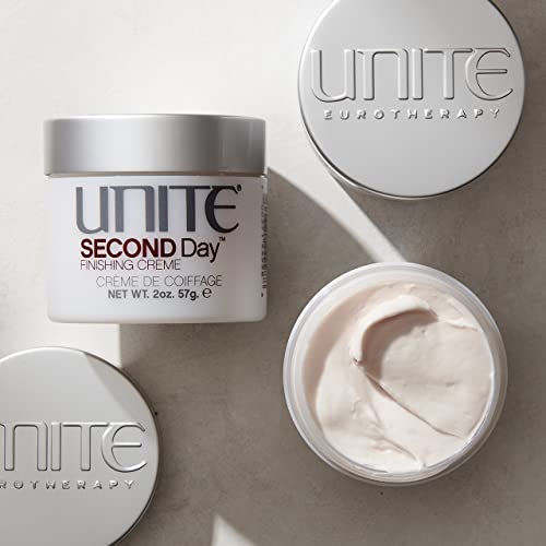UNITE Hair ? SECOND Day ? Weightless Finishing Cream for Effortless, Lived-In Texture & Frizz Control ? UV & Thermal Protection ? 2 Oz