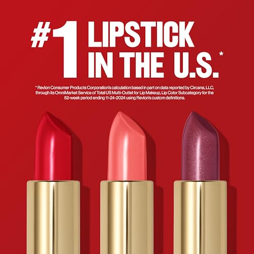 REVLON Super Lustrous Lipstick, Creamy Formula For Soft, Fuller-Looking Lips, Moisturized Feel, Pink Velvet, 0.15 oz