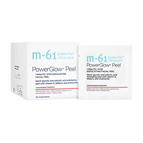 m-61 PowerGlow Peel 30 Treatments - Exfoliating Skin Rejuvenation & Clarification