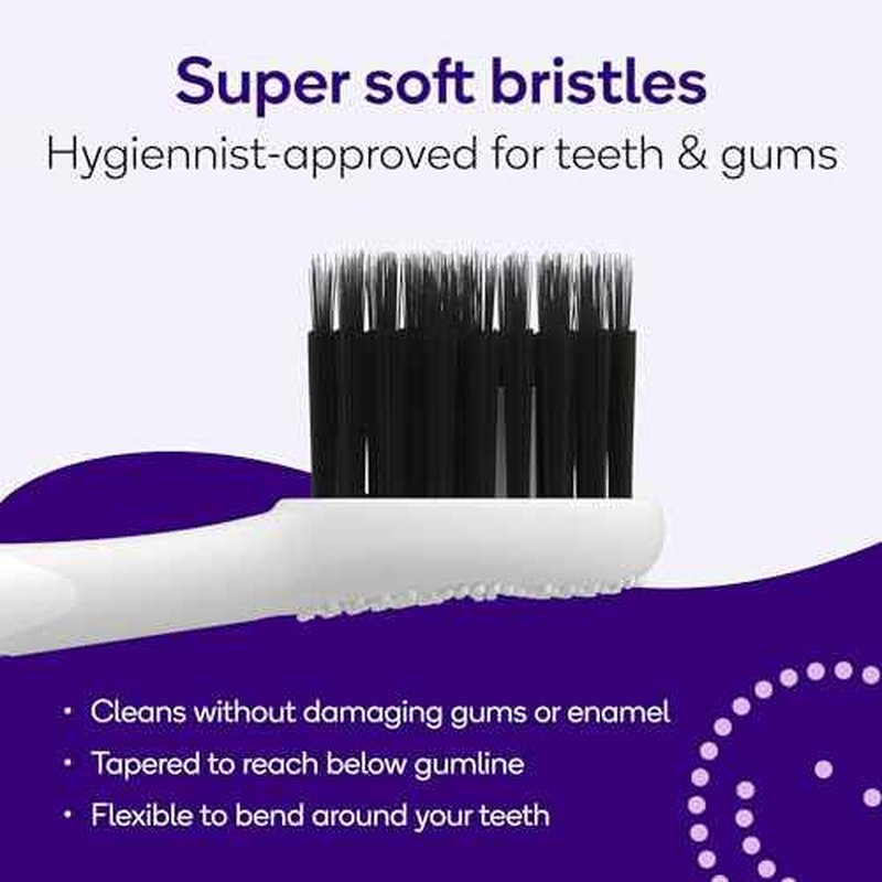BURST Pro Sonic Electric Toothbrush Genuine Replacement Heads (White/3 Pack) | Soft Bristles for Deep Clean, Stain & Plaque Removal