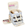 Relavel Nail Polish Organizer, Nail Bag Holds 80 to 100+ Bottles (15ml/0.5fl.oz) Nail Lamp, Nail Supplies Kit Gels Polish Storage Case with 2 Removable Pouches for Manicure Nail Tech Gifts (Floral)