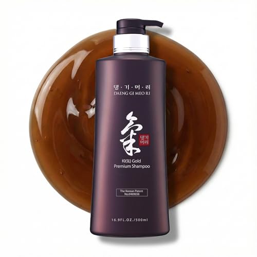 Daeng Gi Meo Ri Ki Gold Premium Herbal Shampoo 16.9 Fl Oz - Nourishing Korean Hair Care