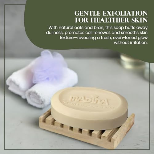 Madina Argan & Mongongo Soap Bar ? Hydrating, Deep Moisturizing, Antioxidant, Natural Oils, Gentle Cleanser for Face & Body, For Dry & Sensitive Skin, 6 Pack (3.5 oz Each)