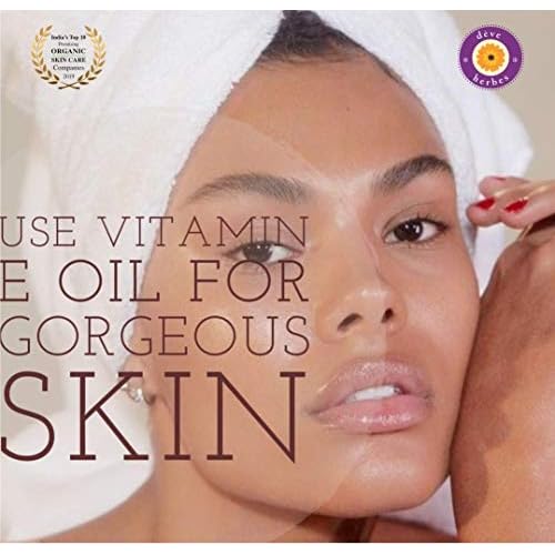 d?ve herbes Plant Based Vitamin C Face Serum with Hyaluronic Acid & Vitamin A & E for Personal Care 30ml (1 oz) + Pure Vitamin E Oil 30ml (1 oz)