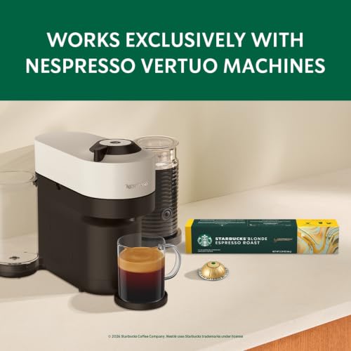 Starbucks by Nespresso Vertuo Blonde Espresso 50-Count Capsule Pack (10 Count x5)