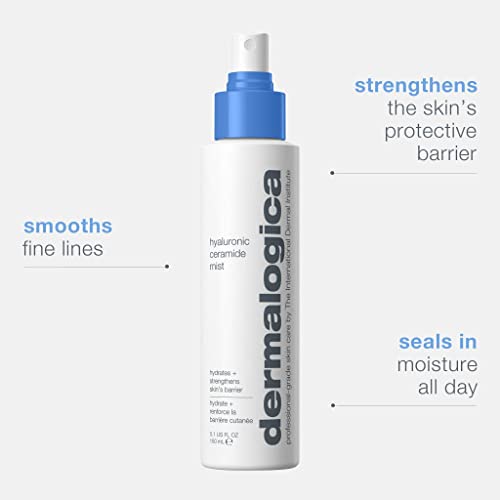 Dermalogica Hyaluronic Ceramide Mist for face, Hydrating Toner Spray with Hylauronic Acid
