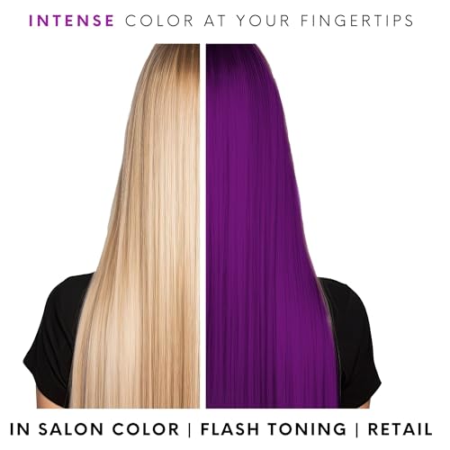 Purple Hair Color Depositing Shampoo 8 Fl Oz - Vibrant Hair Wash & Conditioner