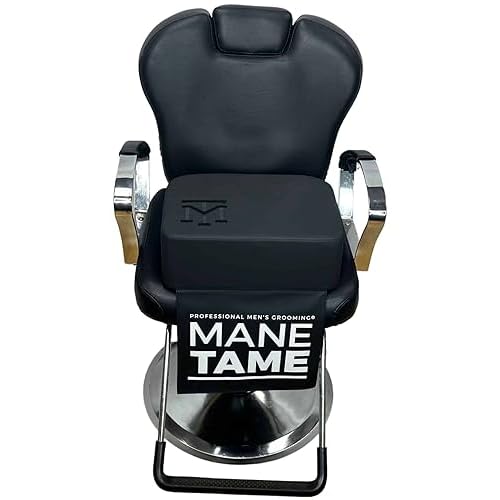 Mane TAME Highly Durable Professional Booster Seat for Barbers, 5.5" in Height and Thickness - Black