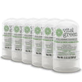 Vital Green Thai Crystal Potassium Alum Deodorant Unscented 60g 6 Pack - Natural Mineral Salt