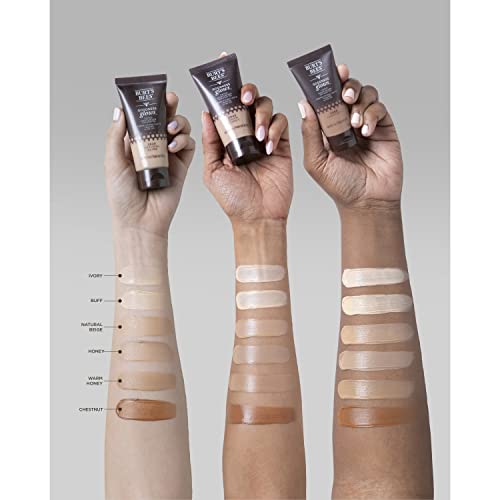 Burt's Bees Goodness Glows Tinted Moisturizer, Rich in Antioxidants, Buff 1.0 Ounce