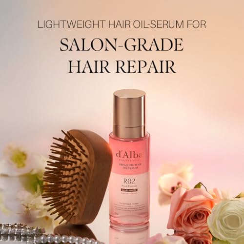 Holiday Hair Care Gift Set with Nourishing Hair Oil & Perfume Duo - Rose & Freesia Scent, 4.23 fl oz.