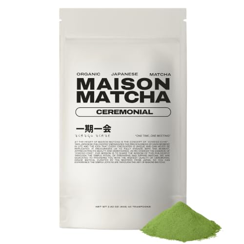 Organic Ceremonial Matcha Green Tea Powder - Authentic Japanese First Harvest, 80g