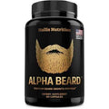 ALPHA BEARD Growth Vitamins | Biotin 10K MCG, Collagen, Keratin, Hyaluronic Acid, B-Complex, MSM | Beard DHT Blocker | Beard and Hair Growth Supplement for Men | Regrow Stronger, Healthier Facial Hair
