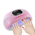 Pink 268W UV LED Nail Lamp for 2 Hands/Feet Large Curing Space - Manicure Tool