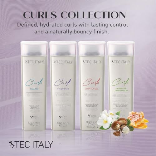 Tec Italy Curl Defining Leave-In Hair Cream for Curly & Wavy Hair 10.14 fl oz