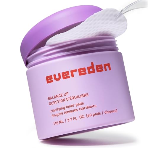 Evereden Teen Toner Pads with Mandelic Acid & Niacinamide - Sensitive Skin, Dermatologist-Tested, 30 Count - Toner Pads