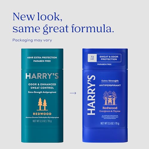 Harry's Extra-Strength Antiperspirant Deodorant for Men Redwood Pack of 6 - 72H Sweat & Odor Control