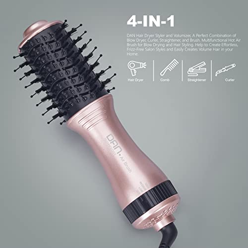 DAN Technology 4-in-1 Hot Air Brush Dryer Volumizer Hair Styler for Women