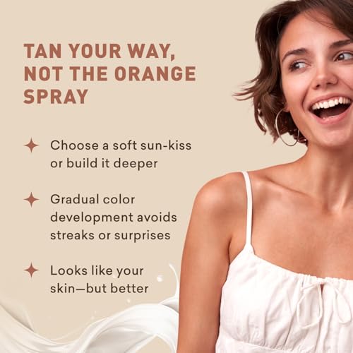 Self Tanner Lotion for Light to Medium Skin - Hydrating Sunless Tan, 8 Oz
