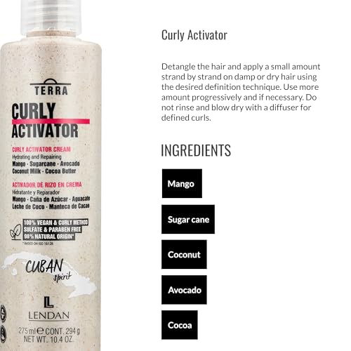 Curl Activator Cream for Defined, Frizz-Free Curly Hair - 275ml