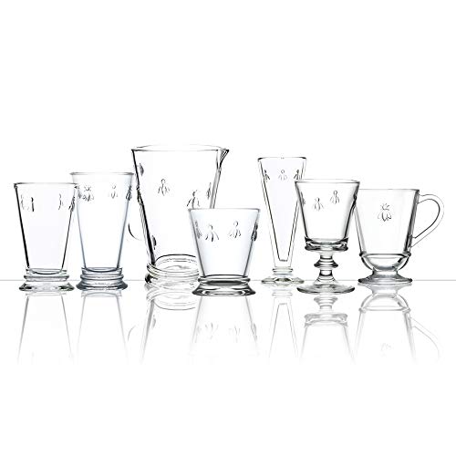 La Rochere Napoleon Bee Double Old Fashioned Glasses Set of 6 - 15 Oz French Design