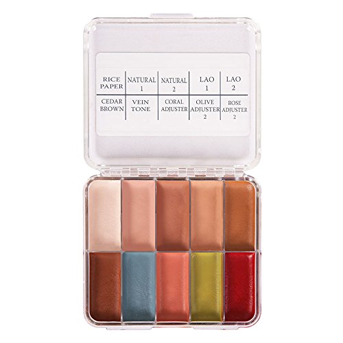 Flesh Tone Makeup Palette for Professional Stage & Film Use - Alcohol Activated