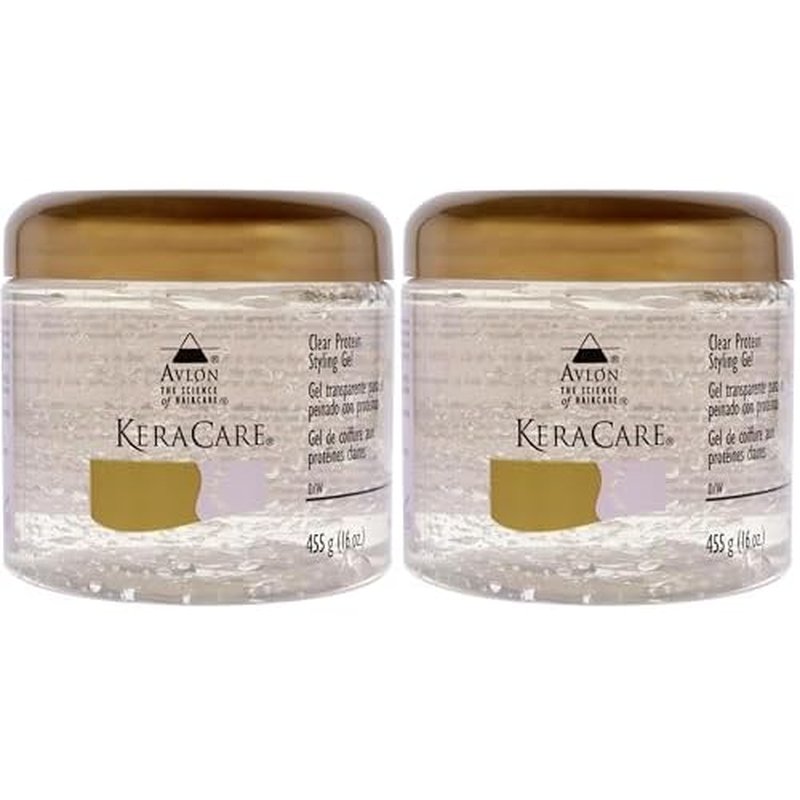 Avlon Keracare Protein Styling Gel (Clear) (16Oz) (Pack of 2)
