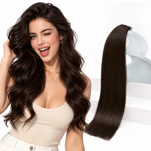 Sunny Hair Tape-In Extensions - Remy Human Hair, Brunette 50g (20pcs)
