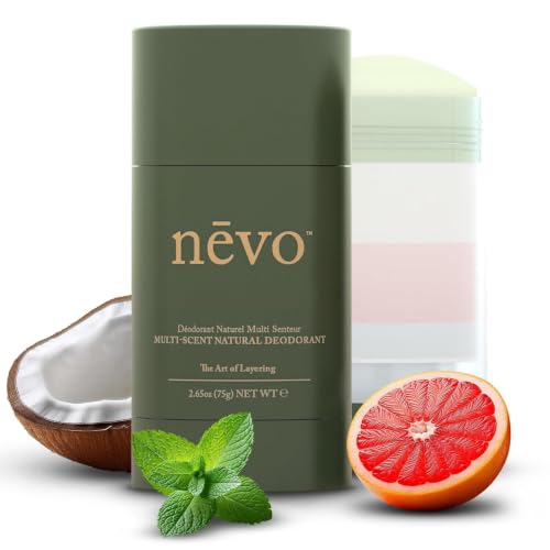Natural Aluminum-Free Deodorant for Women & Men – Mint, Coconut & Citrus Scent