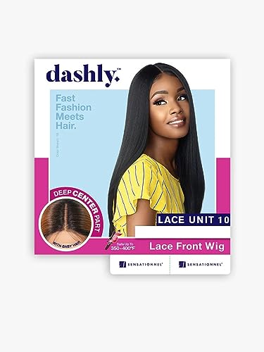 Sensationnel Dashly Lace Front Wig Unit 10 1B Offblack - Hand Tied HD Transparent Lace