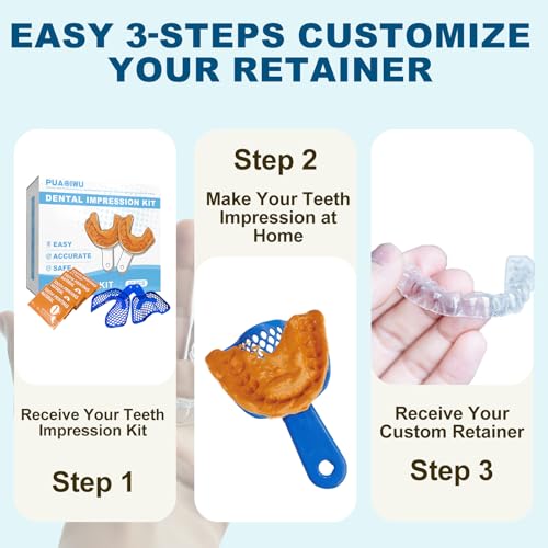 PUAOIWU Clear Invisible Lower Retainer - Custom Fit, Discreet Teeth Protection