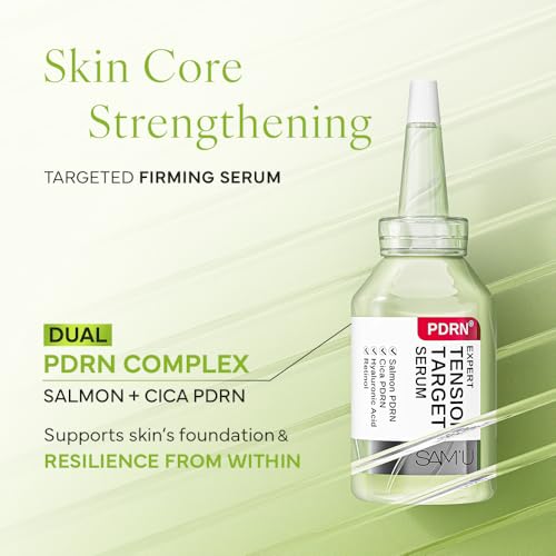 SAM'U PDRN Expert Tension Target Serum - PDRN Salmon DNA retinol serum with Collagen & Peptides for skin firming & elasticity, Korean Skin Care