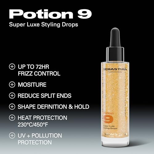 Hair Styling & Treatment Drops with 9 Botanicals - Lightweight 30ml