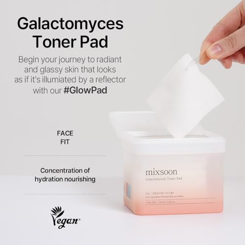 Mixsoon Galactomyces Toner Pad - Dual-Textured Hydrating & Brightening 210ml