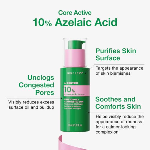 Azelaic Acid Serum with Niacinamide & Hyaluronic Acid - Brightening Face Treatment 1 oz