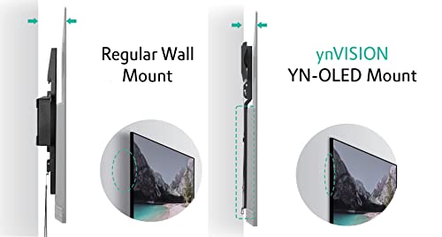 ynVISION.DESIGN Ultra Slim Fixed TV Wall Mount for 43-80 Inch OLED Screens — Pack of 1