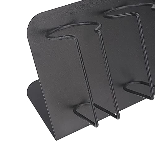 Hair Clipper Holder,Hair Clipper Rack, 4 Slots Stainless Steel Electric Hair Clipper Storage Rack Hair Cutter Trimmer Holder Stand Used for Salon Appliance Rack (Black)