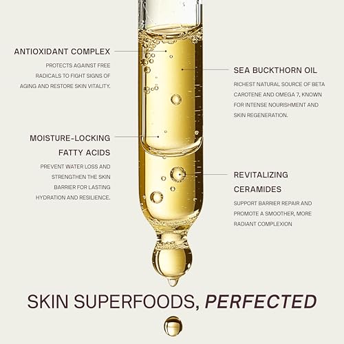 Dermaclara Daily Restorative Oil - Face Oil for Women & Men with Jojoba Oil, Hydrating and Anti Aging with Nourishing Superfoods, Overnight Moisture for Youthful Glow - 30 ml