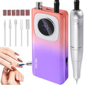 Cordless Professional Nail Drill - 45000RPM Electric Nail File with LED Display - Gradient Colorway