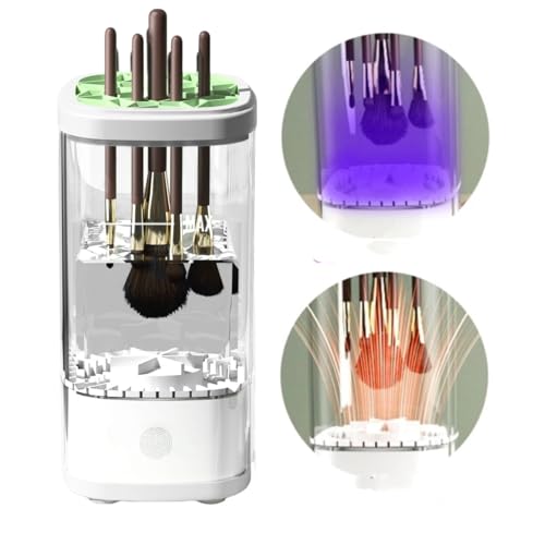 Electric Makeup Brush Cleaner Machine, LIFEES Portable Automatic USB Cosmetic Brush Cleaner Dryer for All Size Beauty Makeup Brushes Set, Foundation brush, Contour, Eyeshadow, Blush Brushes