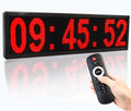 28-Inch Digital LED Wall Clock with Remote Timer Indoor Outdoor Use Large Display