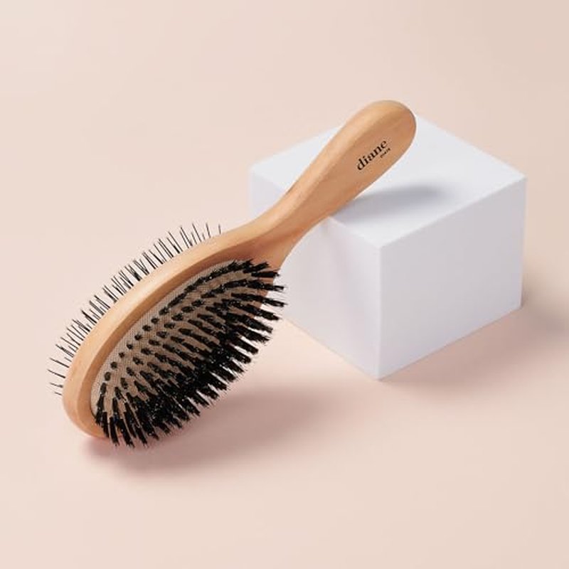 Kent 91T Black Graphite Wide Tooth Detangler Hair Comb for Curly and Wavy Hair - for Women and Men, Large Handle Shower Comb for Effective Detangling for Wet Hair, Handmade Polished