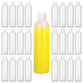 25 Pack 8 oz Plastic Travel Bottles with White Flip-Top Caps, BPA-Free for Liquids