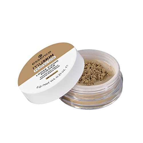 essence | My Skin Perfector Loose Fixing Powder | Instant Blur Effect & Natural Matte Finish | Vegan, Paraben Free, Gluten Free, Oil Free | Cruelty Free (30 | Medium)